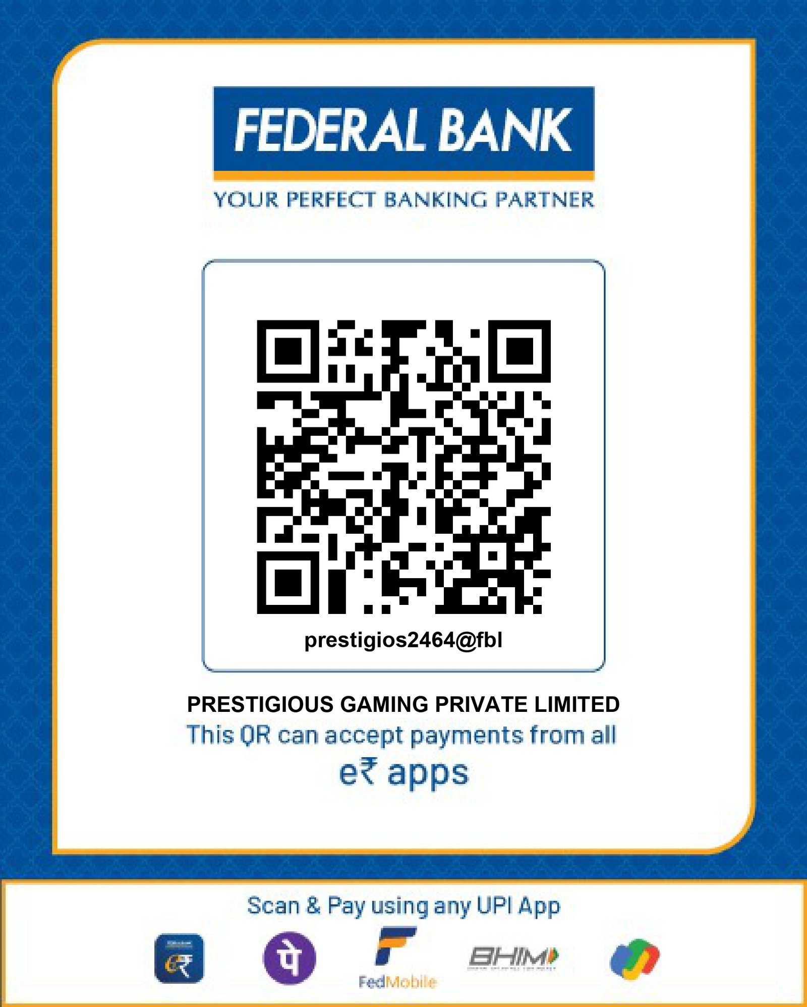 Federal Bank QR Code